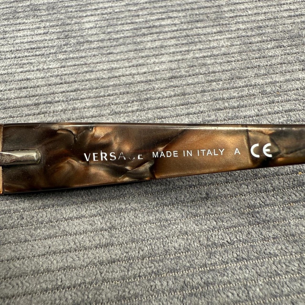 Versace Brown Tortoise Rhinestone Eyeglasses MOD … - image 3